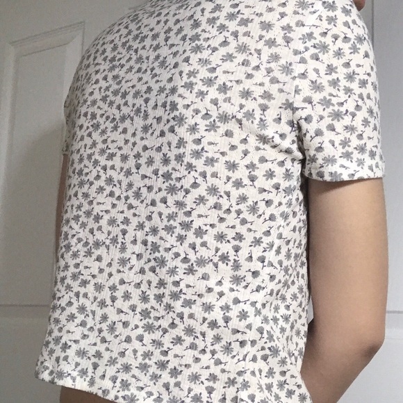 floral cream cardigan short sleeves cami top set - Picture 2 of 4
